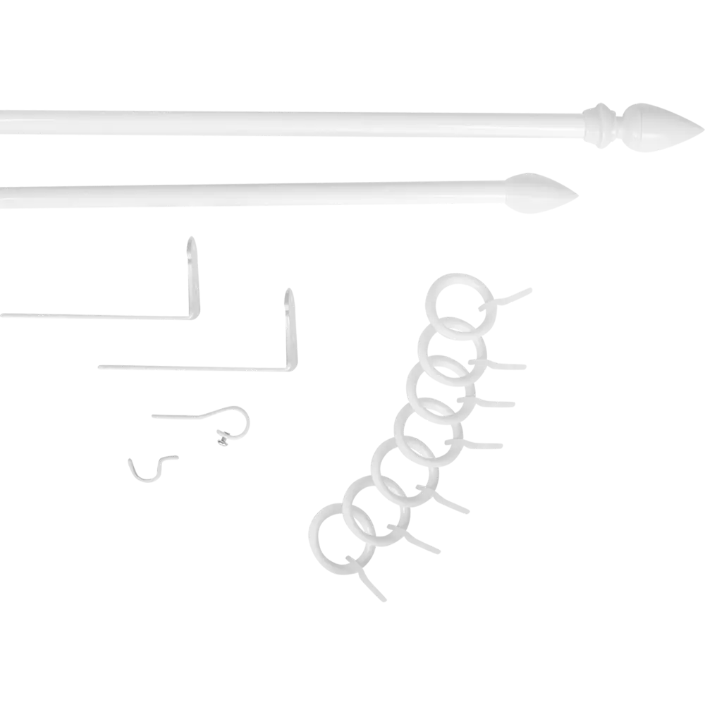 Карниз двухрядный Gracia 160 см металл цвет белый АРТ-ДЕКОР STLM-2085054 - Вид №1