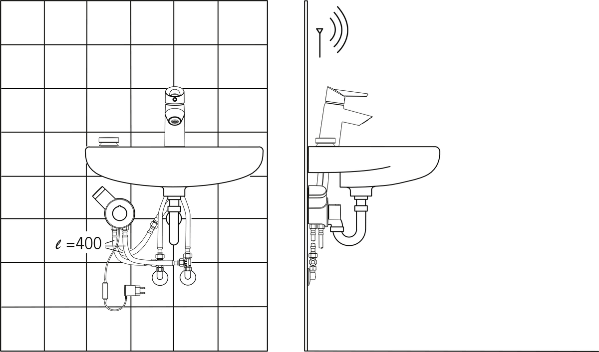 Oras 2701FT Смеситель для умывальника, 230/5 V 2701FT Optima Хром  - Вид №3