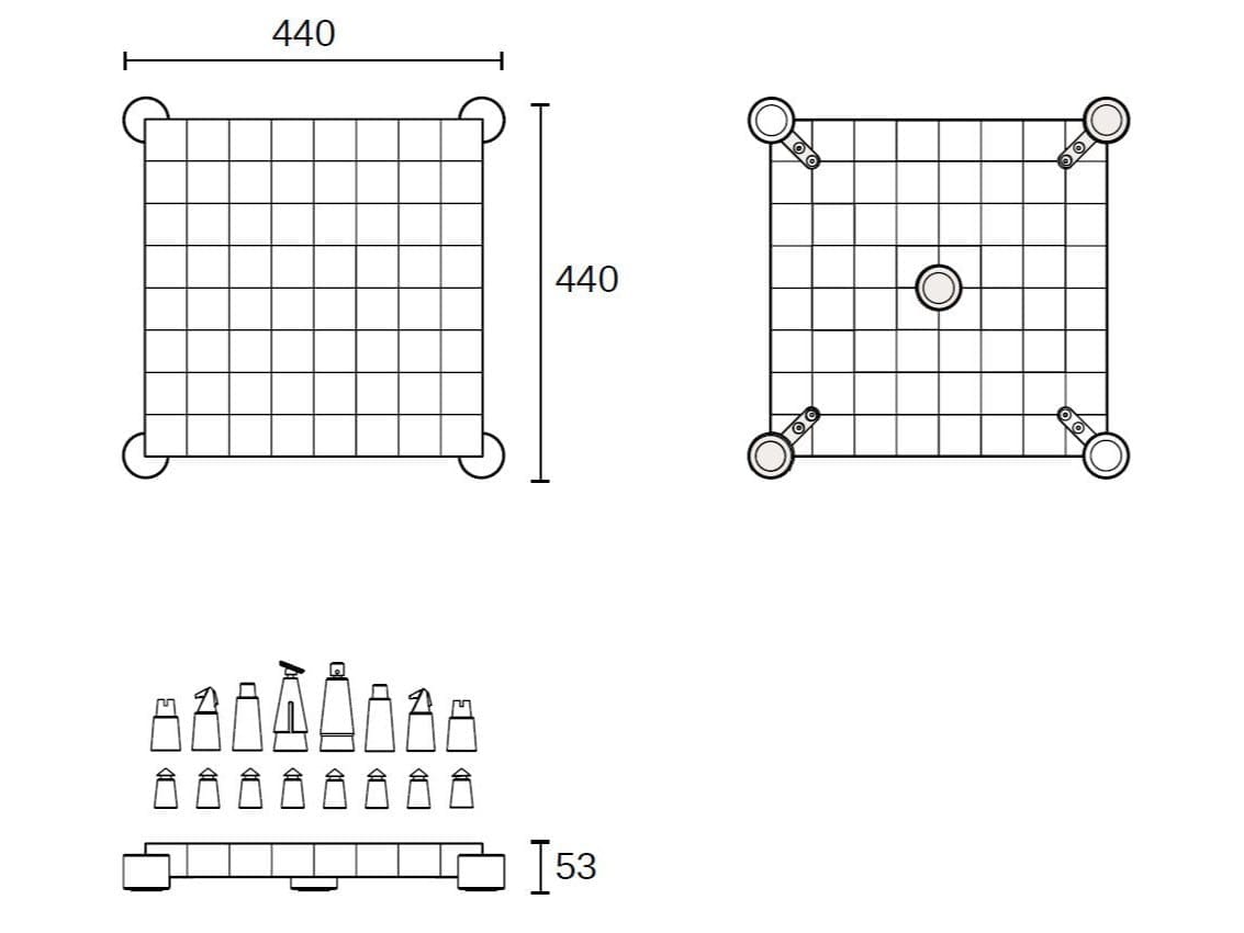 Деревянные и металлические шахматы In Stock District Eight ARCH-00139098 - Вид №5