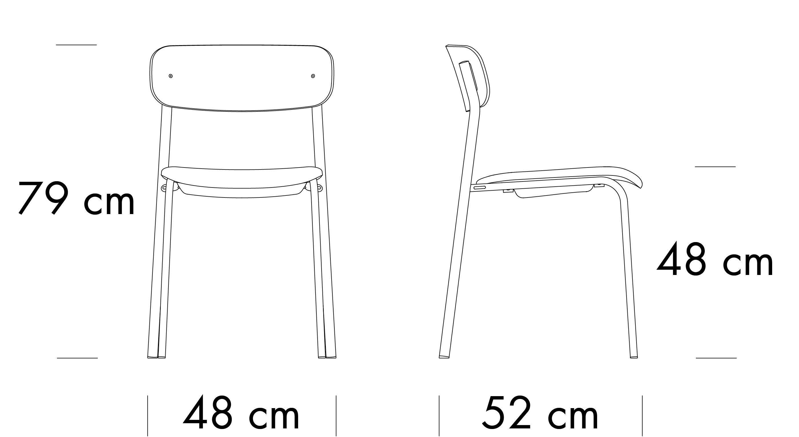 Стальной и деревянный стул с мягким сиденьем с открытой спинкой THONET S 243 ARCH-00005822 - Вид №1