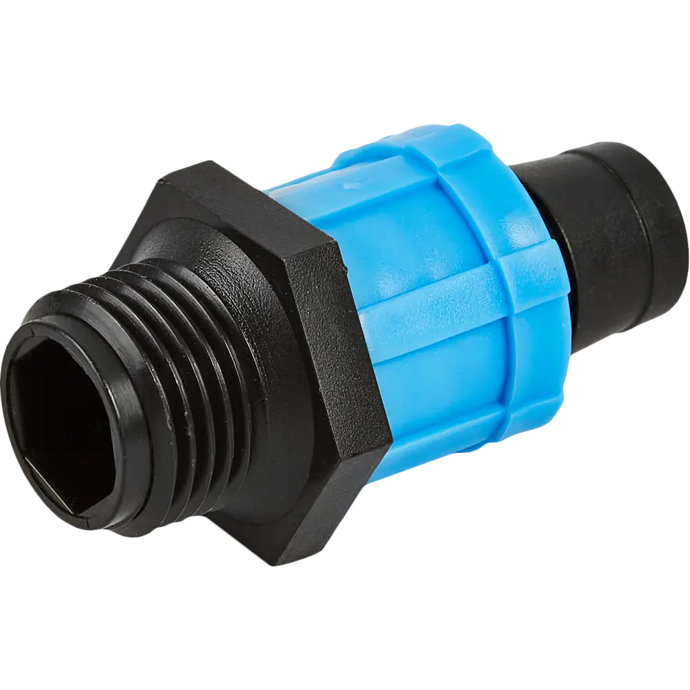 Адаптер BOUTTE для подключения капельной ленты 16 мм с резьбой 1/2" (2 шт) 87270991 STLM-0953001 - Вид №2