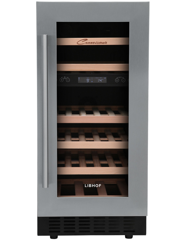 9951675 Встраиваемый винный шкаф Libhof CXD-28 серебристый STDN-0136866