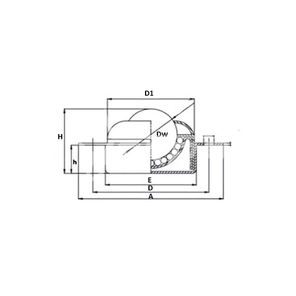 IS2200 Шариковая опора CY25E CS/CS ISKRA  - Вид №1