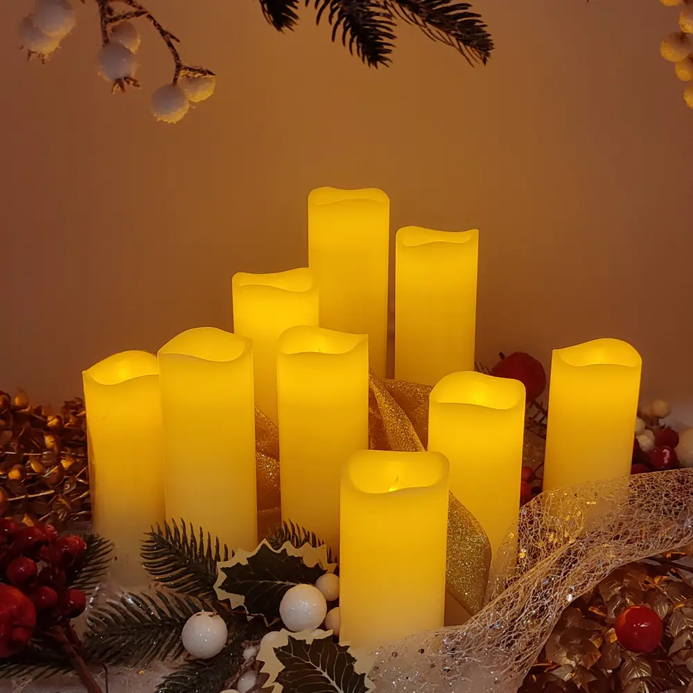 89378386 Набор свечей для дома 9 светодиодов 10 см белый 9 шт. STLM-1347063 Santreyd 