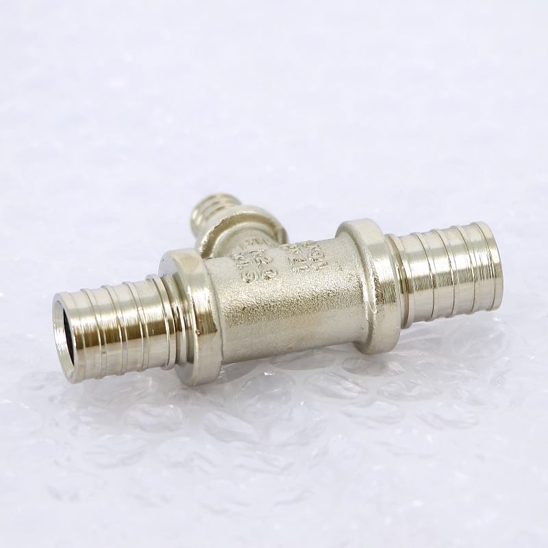 Тройник надвижной оцинкованная латунь REHAU 17х10х17 RAUTHERM S 200543 - Вид №2