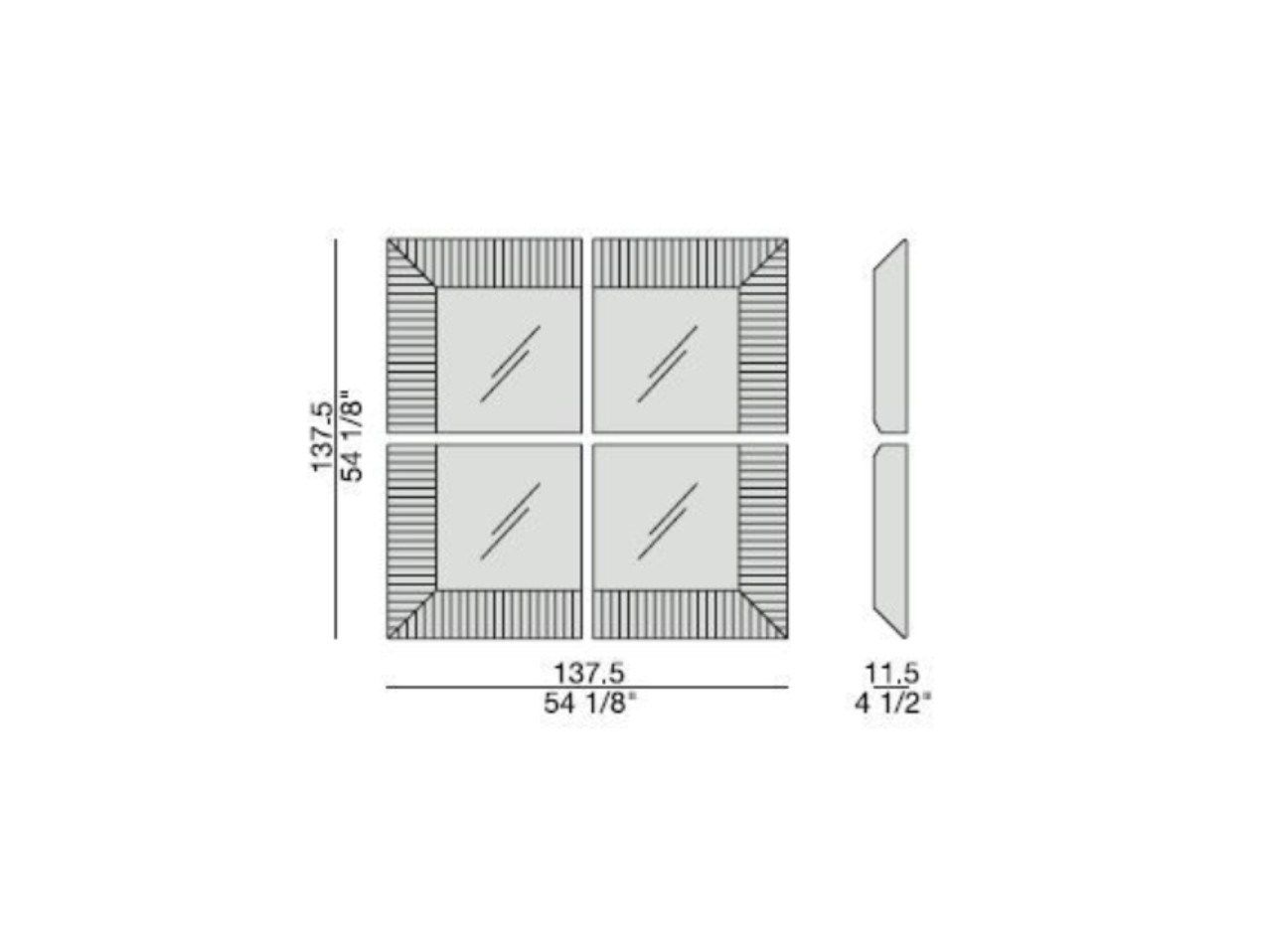 Зеркало с деревянной рамкой Porada Soul ARCH-00093149 - Вид №5