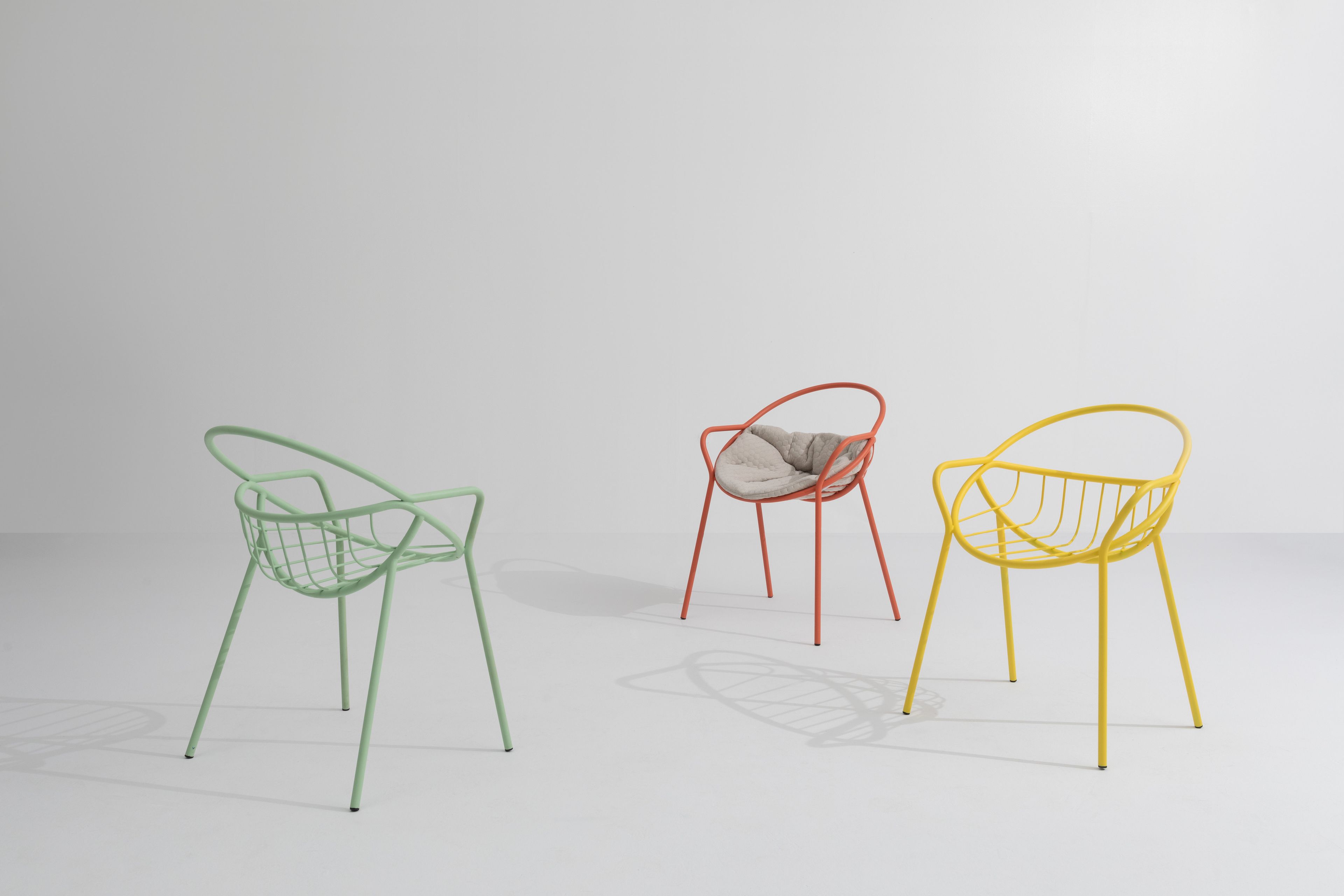 Стальной садовый стул с порошковым покрытием со встроенной подушкой Garda Furniture Nuboletta ARCH-00080431 - Вид №5