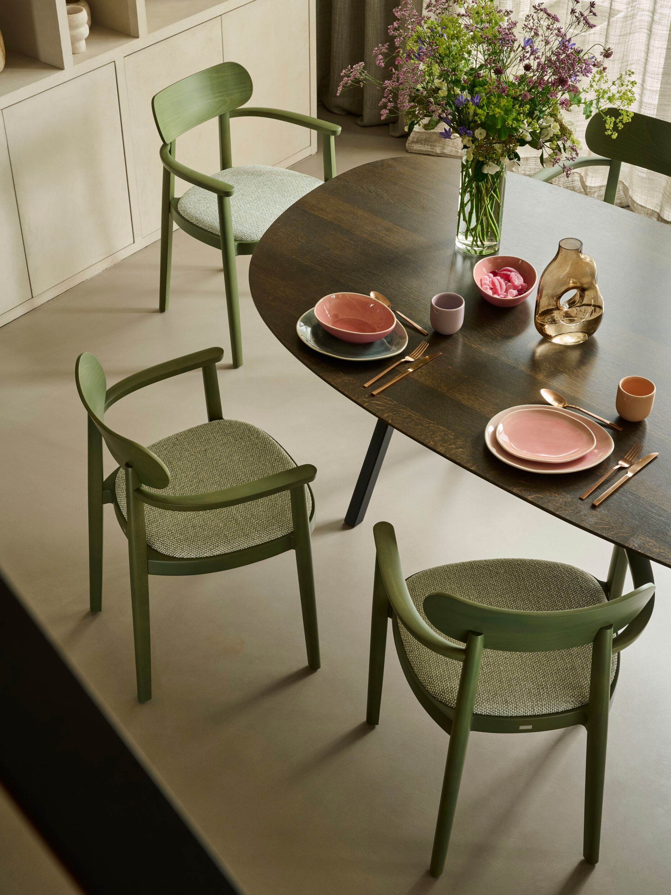 Стул из массива дерева с мягким сиденьем THONET 118 ARCH-00055507 - Вид №6