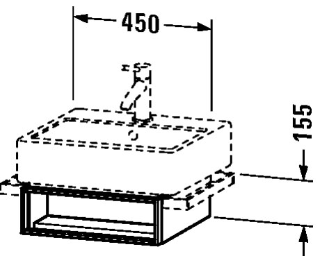 VE600302222 Vero Тумбочка подвесная Белый глянцевый декор Duravit - Вид №1