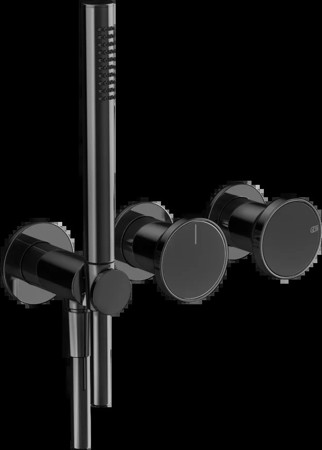 Смеситель для душа 66036 706 Gessi Origini ЧЕРНЫЙ МЕТАЛЛ PVD