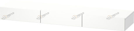 DS827301818 Полочка с ящиком DuraStyle #DS8273 1800 x 440 мм Белый матовый, декор Duravit