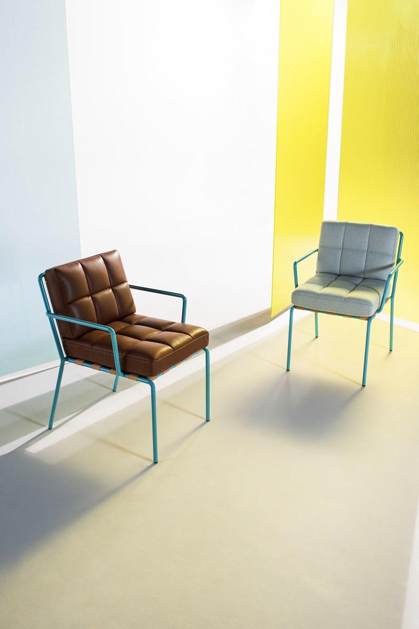 Tacchini Стул с обивкой и подлокотниками sun-id-1441875 - Вид №5