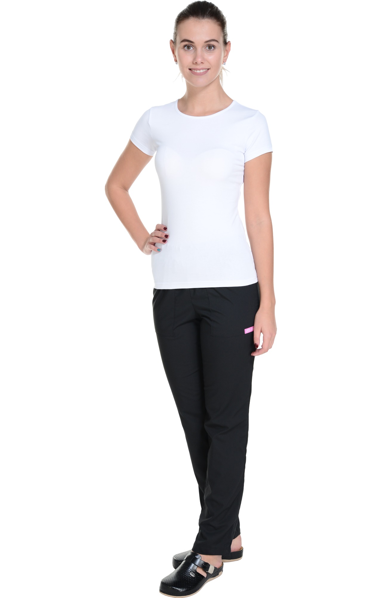 62141 Футболка женская белая LUXE  Одежда для официантов  размер XXL  - Вид №4