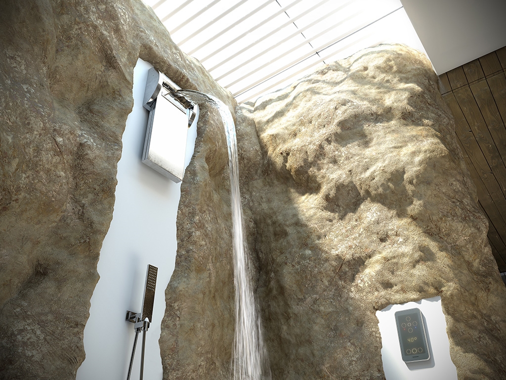 I02555 Потолочный & настенный душ Aquavolo CROMOTHERAPY BOSSINI  - Вид №3