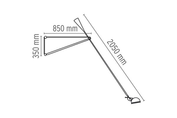 Регулируемая стальная настенная лампа Flos 265 ARCH-00114744 - Вид №6