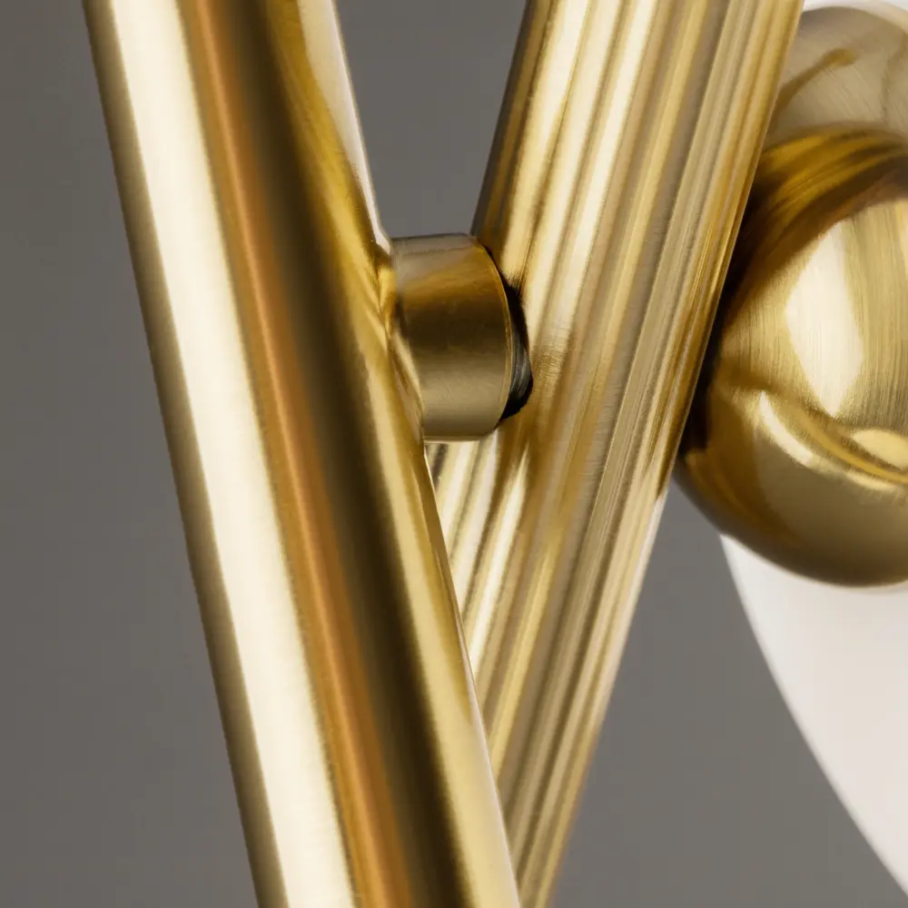 Freya Blossom - подвесной светильник с двумя стеклянными шарами в латунном исполнении 89389955 STLM-1564402 - Вид №11