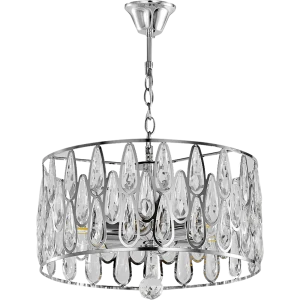 Люстра потолочная Семь огней Илана 6 ламп 18 м² цвет хром