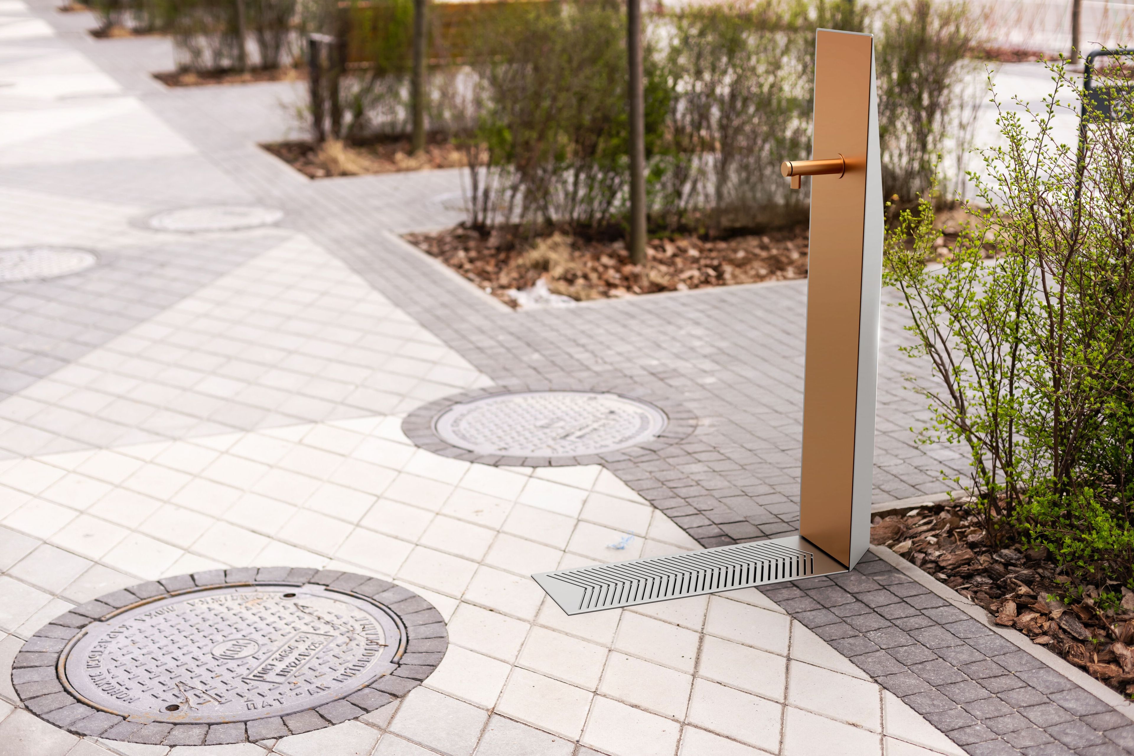 Фонтан из оцинкованной стали Studio Città киригами ARCH-00053699 - Вид №1