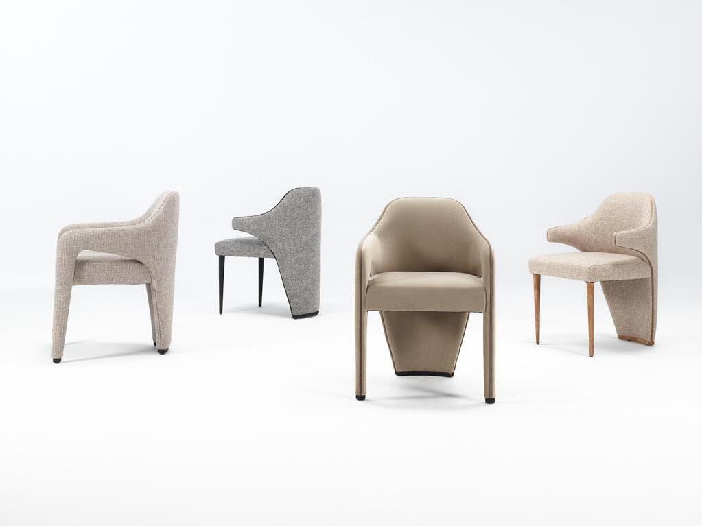 Мягкий тканевый стул с подлокотниками Casa Magna MARLON ARCH-00090411 - Вид №1