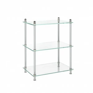 FS01-6124 FS01-6124 Стол на пьедестале прямоугольный, простой GUERIDONS Cristal & Bronze GUERIDONS