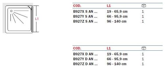 INDA® Распашная дверь на неподвижном элементе Azure B908/b927/b977 - Вид №2