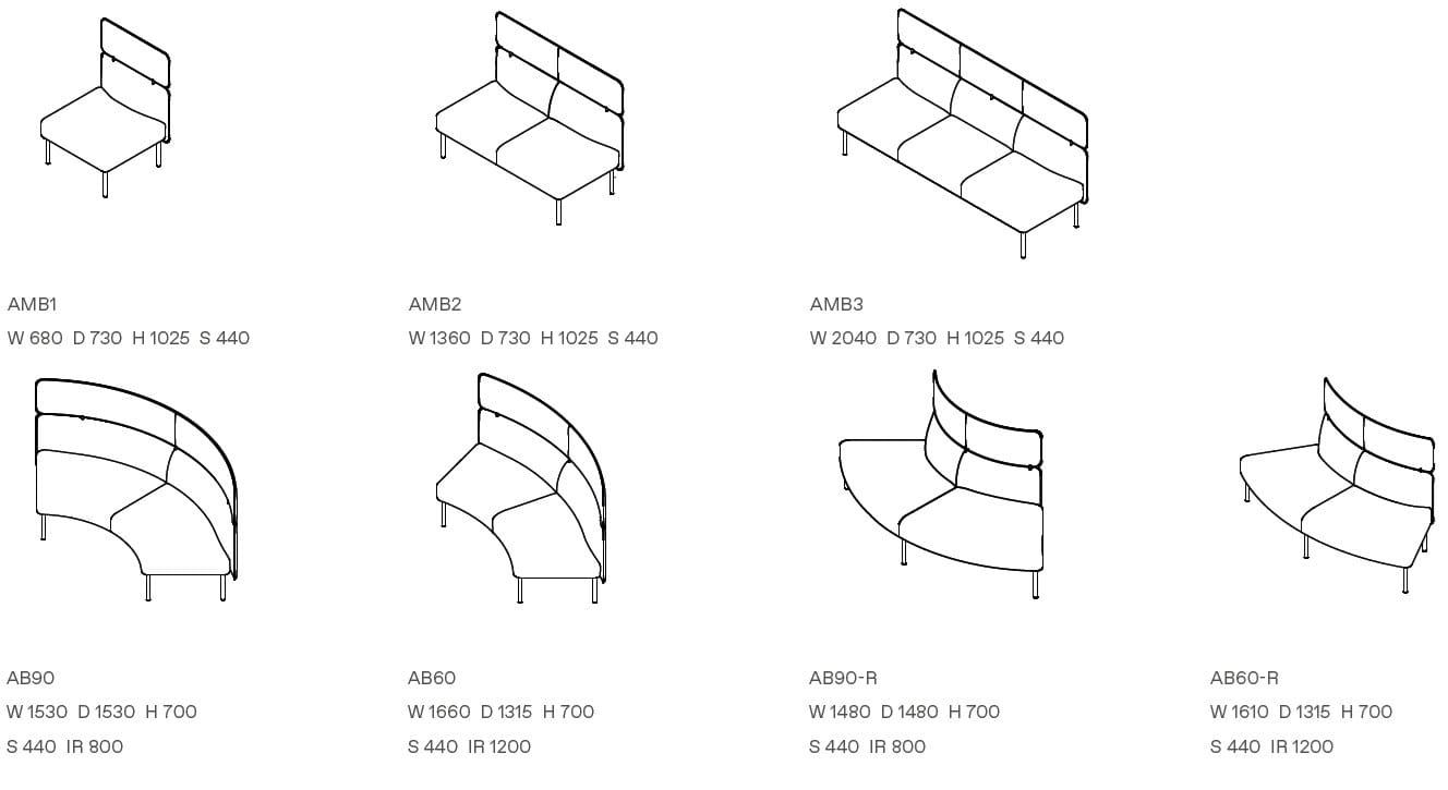 Тканевый диван с высокой спинкой Ross Gardam Adapt ARCH-00030500 - Вид №11