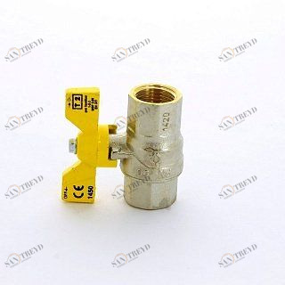 Кран шаровый FIV для газа 1/2'' ВВ FUTURGAS бабочка 80010013
