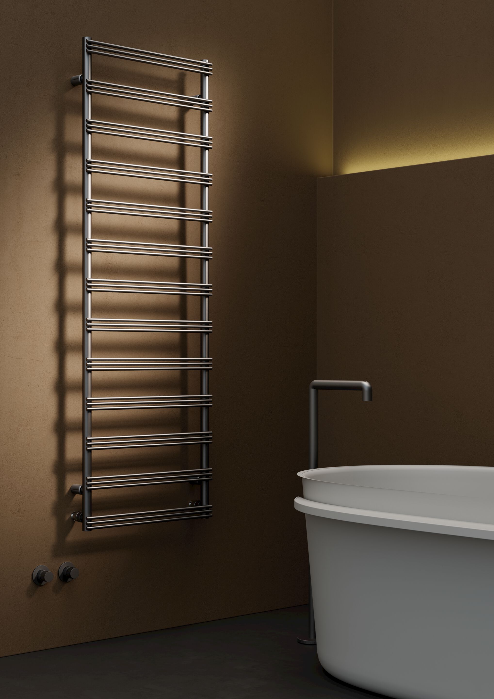 Настенный полотенцесушитель из нержавеющей стали Tubes основы ARCH-00014062 - Вид №1