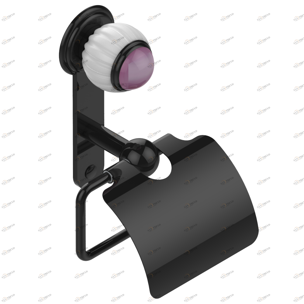 A8B-538AC Бумагодержатель с крышкой настенный Thg-paris Vogue аметист Покрытие PVD бронза A8B-538AC CAT.F