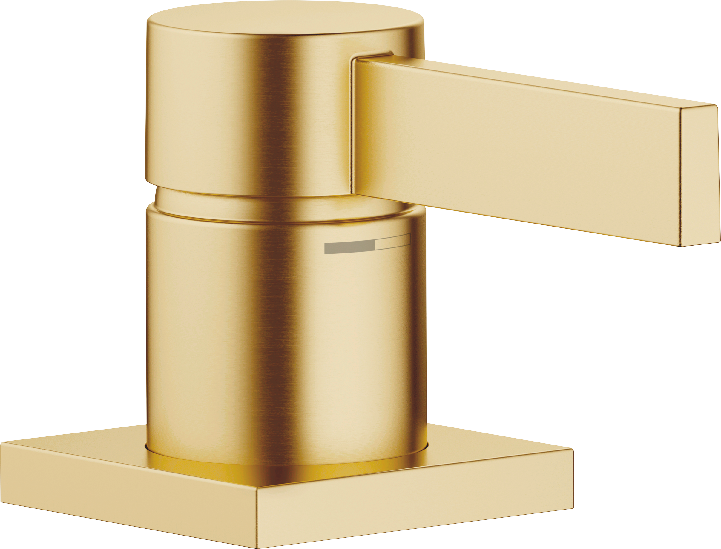 MEM Смеситель для раковины, однорычажный - матовая дюрабрасс (золото 23 карата)