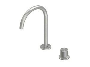 Стальной прогрессивный смеситель для раковины с 2 отверстиями