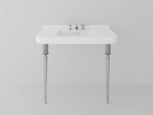 Овальный керамический консольный умывальник