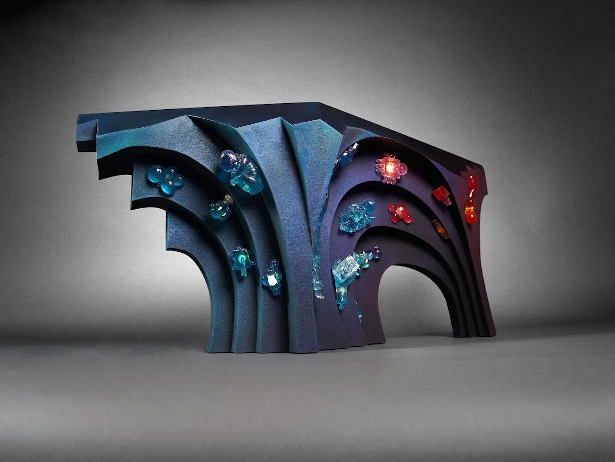 Журнальный столик из кварцевого песка и смолы LO Contemporary Oniric ARCH-00051581 - Вид №1