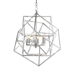 Фонарь Matrix от Eichholtz Хром 109674 EICHHOLTZ ДИЗАЙНЕРСКИЕ, EICHHOLTZ 060615 Хром