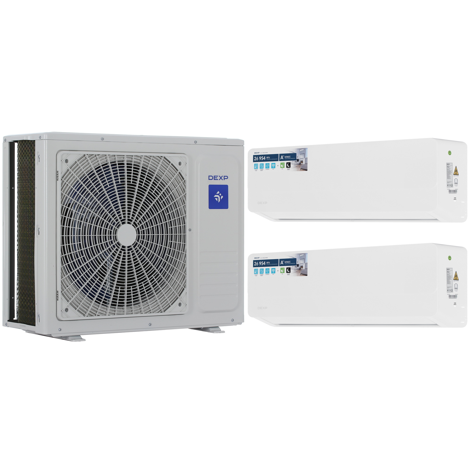 9195533 Кондиционер настенный мультисплит-система DEXP MS-CHD12/27KINV белый STDN-0079816