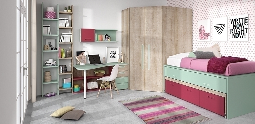 102961 Детская комната с двойной кроватью Ambiente 18 Arasanz Oslo Santreyd