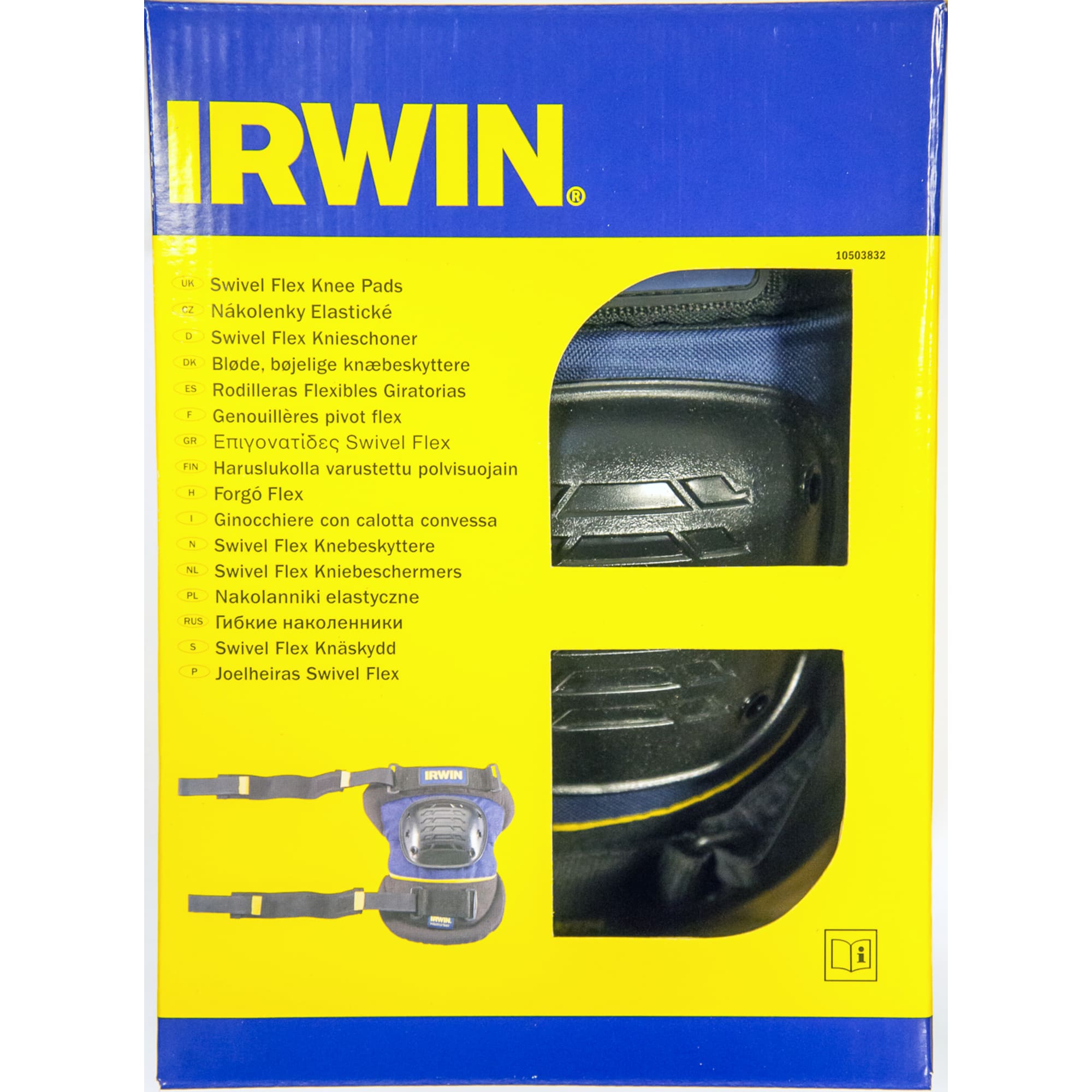 83683923 Наколенники профессиональные Irwin Swivel-Flex эластичные, текстиль/пластик, 2 шт Santreyd  - Вид №1