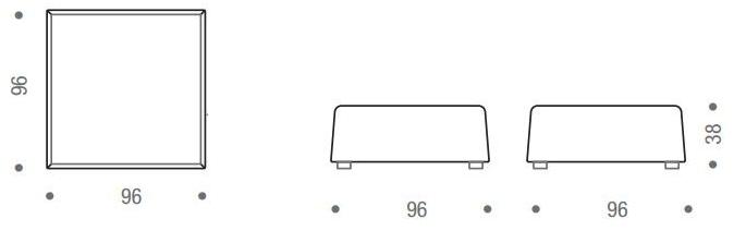 MDF Italia Пуф из мягкой ткани Thea sun-id-1509222 - Вид №2