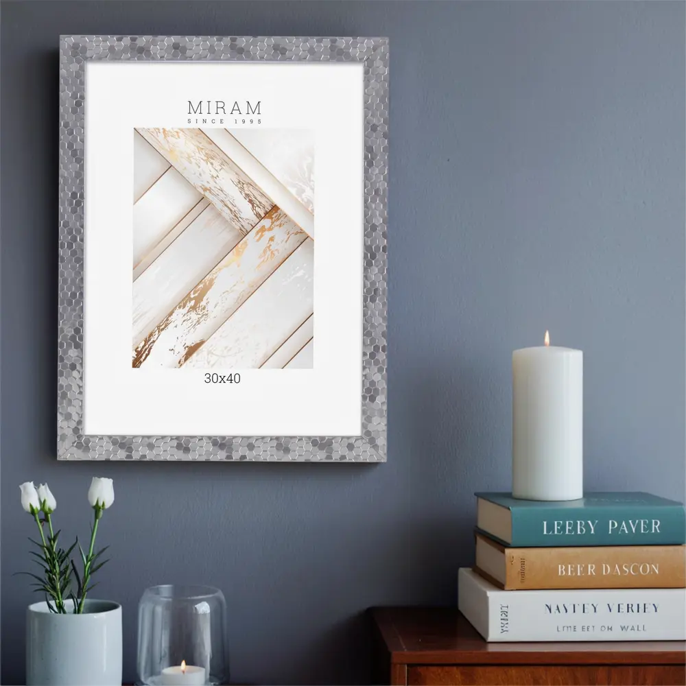 Рамка для фото Мирам 30x40 см серебристая современная 89422783 STLM-1564009 - Вид №1