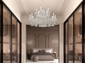 Подвесной светильник с кристаллами