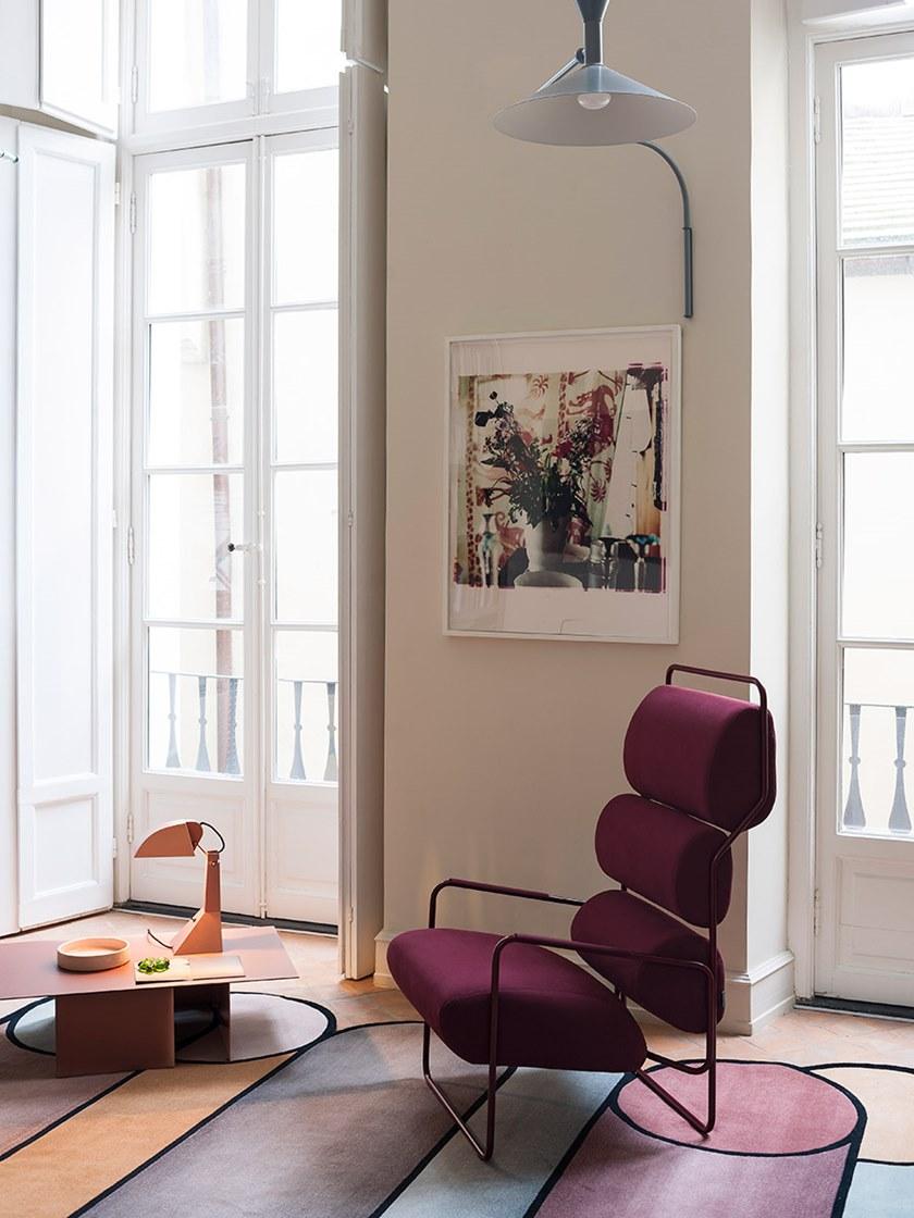 Tacchini Кресло из ткани с подлокотниками с высокой спинкой Sancarlo sun-id-1458804 - Вид №2