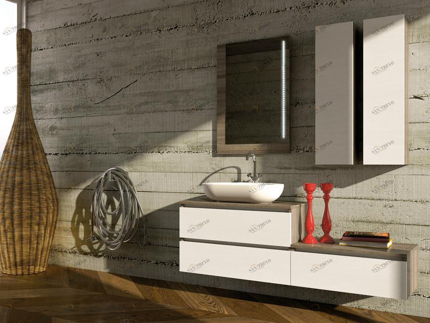 LEGNOBAGNO Тумба под умывальник модульная подвесная со шкафом Urban sun-id-1484884