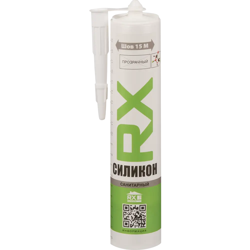 Герметик силиконовый Rx formula санитарный уксусный прозрачный 280 мл STLM-2122290