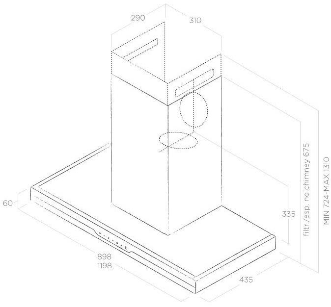 Elica Настенная вытяжка из стекла и стали Téchne Techne sun-id-1427350 - Вид №4