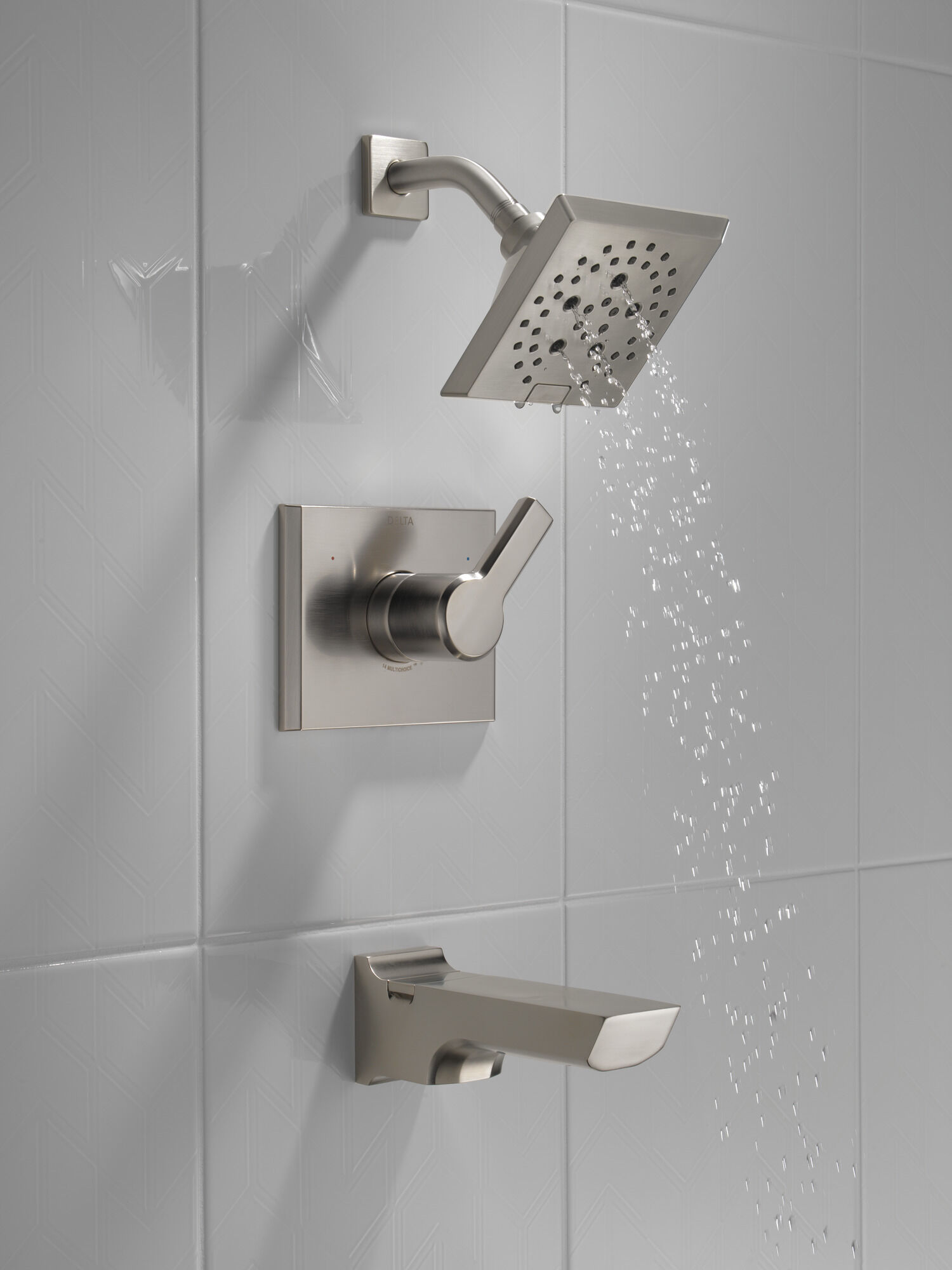 Monitor® 14 Series H2Okinetic® Ванна и душевая панель Delta Faucet T14499-SS - Вид №7