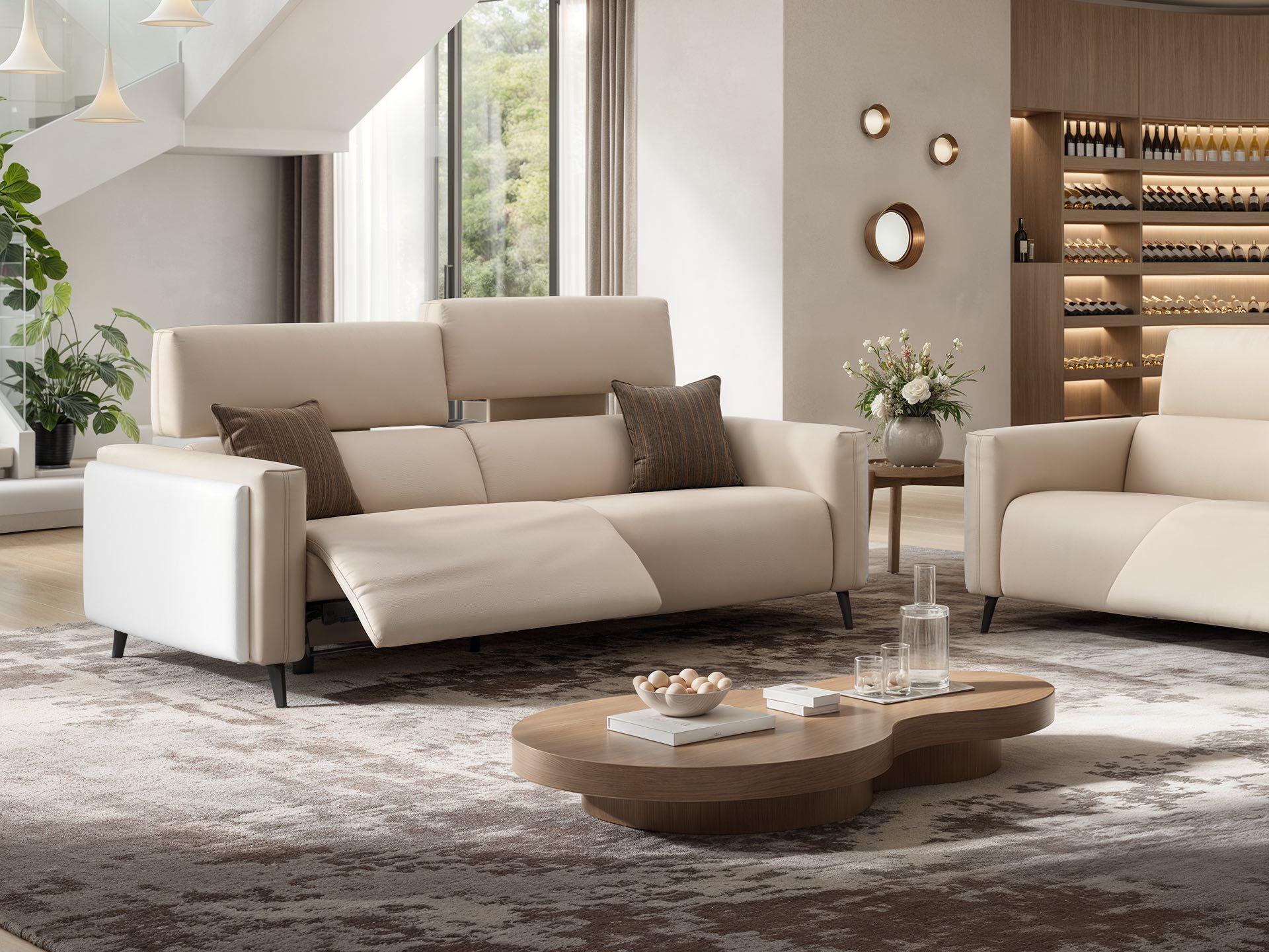 3-местный кожаный диван Sofanella Avella ARCH-00145231 - Вид №4