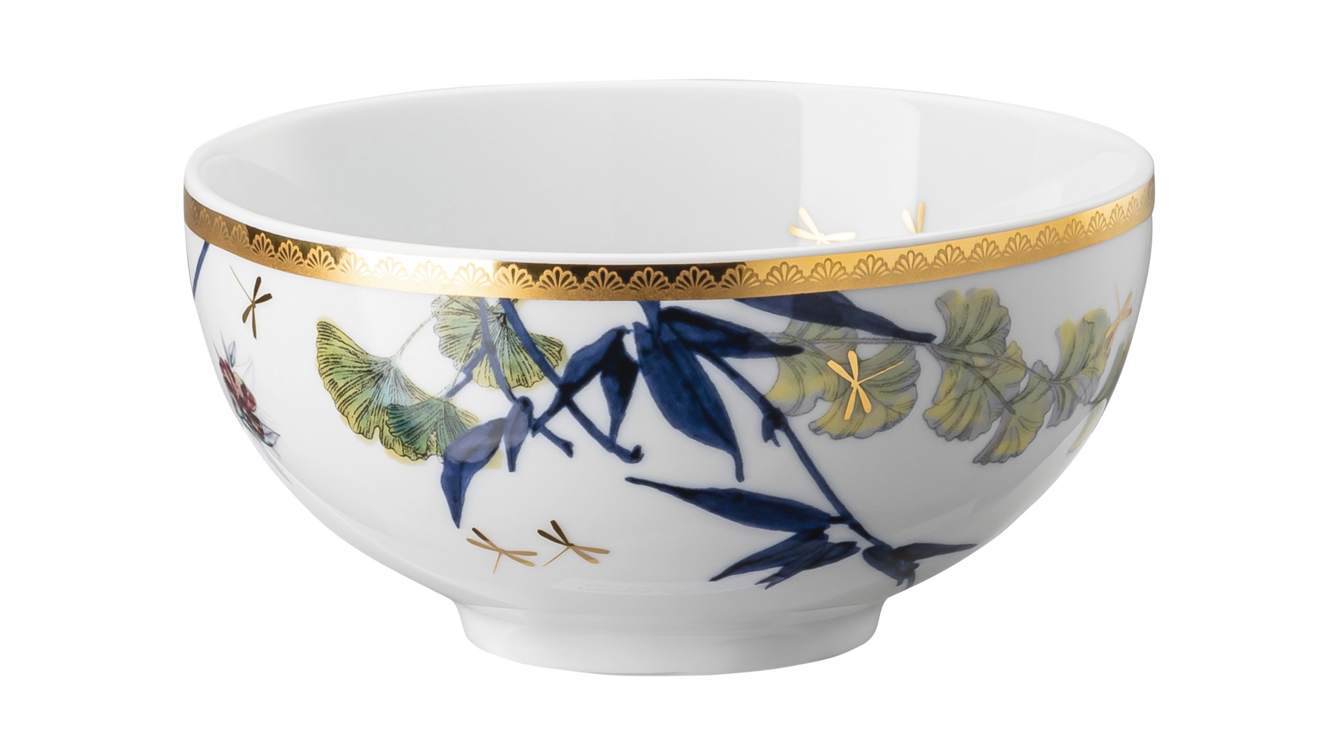 10655600 Rosenthal Набор салатников индивидуальных Rosenthal Турандот 12см, фарфор, белый, золотой кант, 6шт Фарфор  - Вид №1