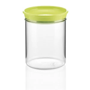 Банка пластиковая для сыпучих продуктов 1 л зеленая Forme casa GUZZINI  00-3871062 Зеленый;прозрачный