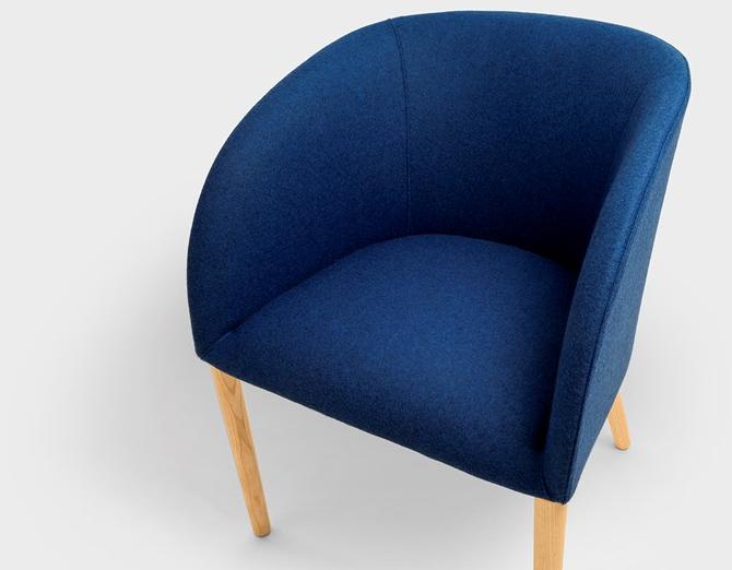 Viganò Стул с подлокотниками из ткани ясеня Milly sun-id-1483860 - Вид №3