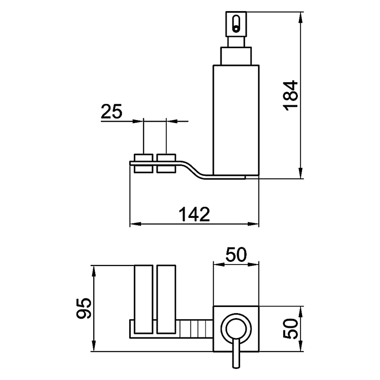 WO500201015 Дозатор жидкого мыла Webert Wolo  - Вид №1